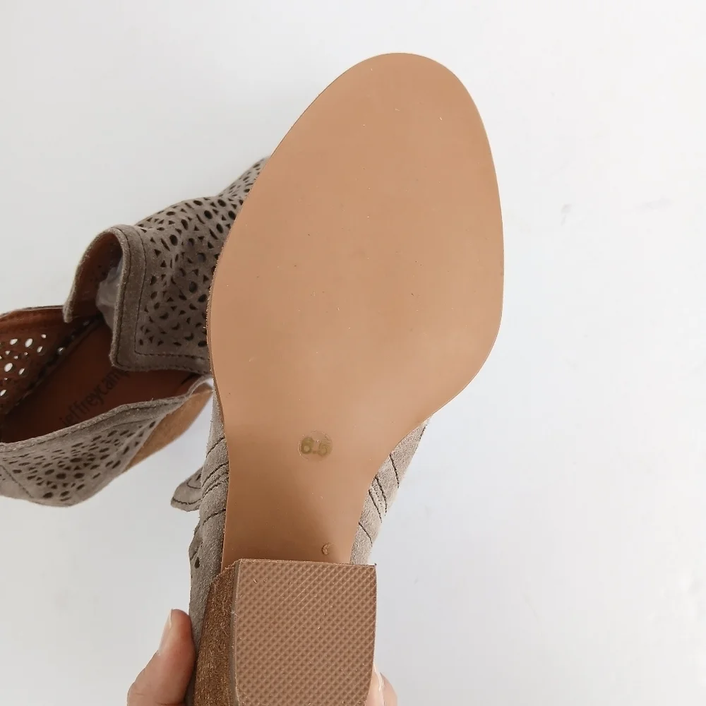 Jeffrey Campbell Leather Cutout Perforated Bootie